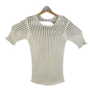 Lauren Manoogian Pima Cotton Cashmere Short Sleeve Woven Dress Size 1 Tan